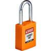 Brady (NYL-ORG-38ST-KA3PK) SafeKey Nylon Lockout Padlock with Steel Shackle 38.00