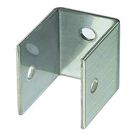 Harris Hardware 11919 U Bracket Stamped Stainless Steel 1" Panel Thickness 1-1/2" Bracket Height 1-1/4" Base Length 1-1/2" Base Width