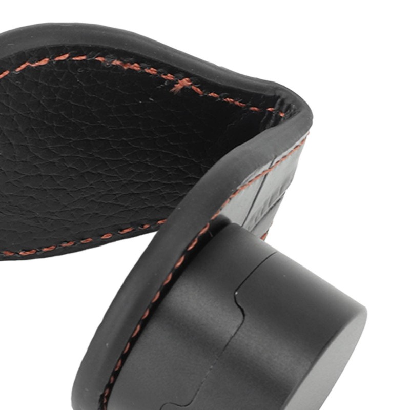 Topyond Pocket Size Magnetic Black Leather Billiard Chalk Holder -