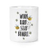 Gift Base Work Hard Stay Bumble Makeup Brush Pencil Pot