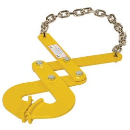 Vestil PAL-LP Steel Low Profile Double Scissor Pallet Puller 2 In. x 16-3/4 In. x 13-3/4 In. 5000 Lb. Capacity Yellow
