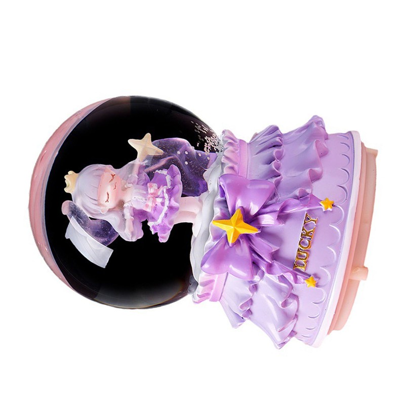 Cartoon Crystal Ball Music Box Handmade Innovative Musical Box with