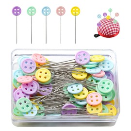 100Pcs Not Easy to Rust of Sewing Pins Strong Penetrating Power Pins Sewing Used for Clothing Making DIY Handicrafts Home Decoration Sewing Flower Bouquets and Other Occasions
