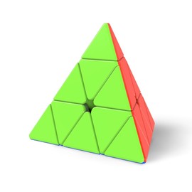 LiangCuber QY Toys Warrior M Pyramid 3x3 Magnetic, Stickerless Triangle Speed Cube