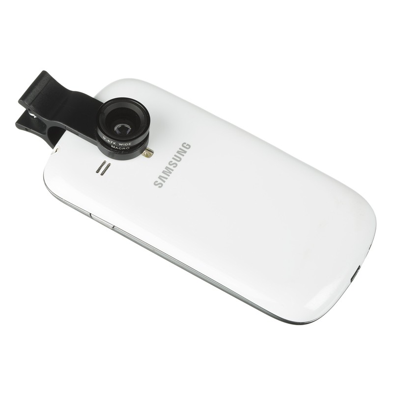 KitVision 3-in-1 Clip Lens Set for Smartphones (Macro, Fisheye and