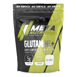 Glutamina Meta Nutrition 500 Gramos 100 Servicios Sabor