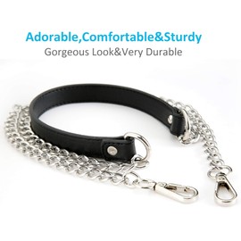 UTreers Purse Chain Strap Crossbody Bag Chains Strap Handbag Chain Replacement Leather Chain Straps 47.2"