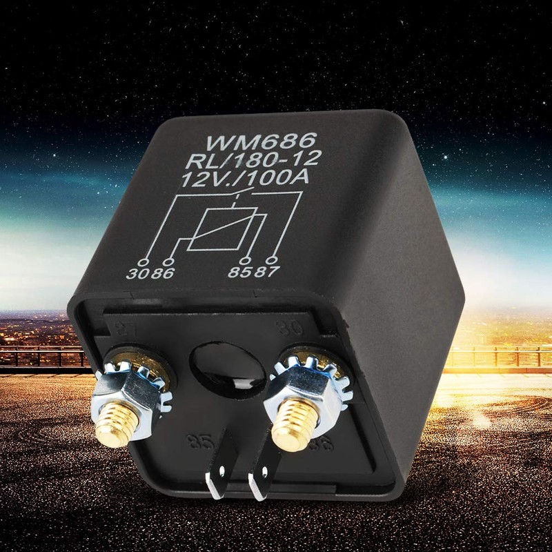MUNEFE 12V 100A Starter Relay, Main Relay Conversion Kit, Fuel