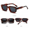JCTAIFOO Trendy Rectangle Sunglasses for Men Women Vintage Rectangular Retro
