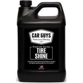 CAR GUYS CAR GUYS Tire Shine 1 Gallon Refill | The Perfect Shine | Durable and User Friendly Tire Dressing | Long Lasting UV Protection | 1 Gallon (Sprayer Not Included)