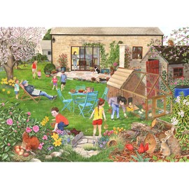 The House of Puzzles - Egg Hunt Jigsaw - 500 Piece Jigsaws For Adults, Artist Illustrated, Scenic Landscape, Deluxe Puzzle Gifts