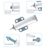 4PCS Pressure Door Openers, Silver Push to Open Door Catches,