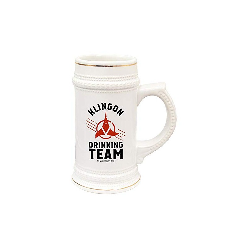 Star Trek Klingon Drinking Team 20 oz Ceramic Beer Stein