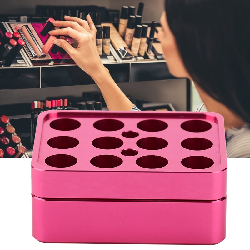 12 holes 9.3mm DIY AluminumLipstick Mold Lipstick Fill Mold Making