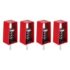 PATIKIL Ceiling Spring Vibration Isolator Hangers, 4 Pack 353lbs Mechanical Vibration Damping Mounts Anti Vibration for A/C Air Processor Bedroom Theater Studio,(XHS) Red