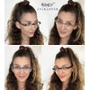 Eyekepper Paquete de 4 gafas de lectura redondas para mujer