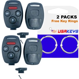USAKEYS 2003 2004 2005 2006 Honda Accord Remote Key Fob Shell Case Cover OUCG8D-380H-A