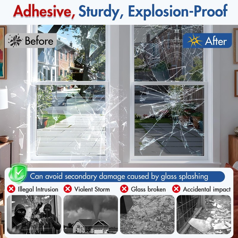 Coavas One Way Privacy Window Film with 3 Tools, Black