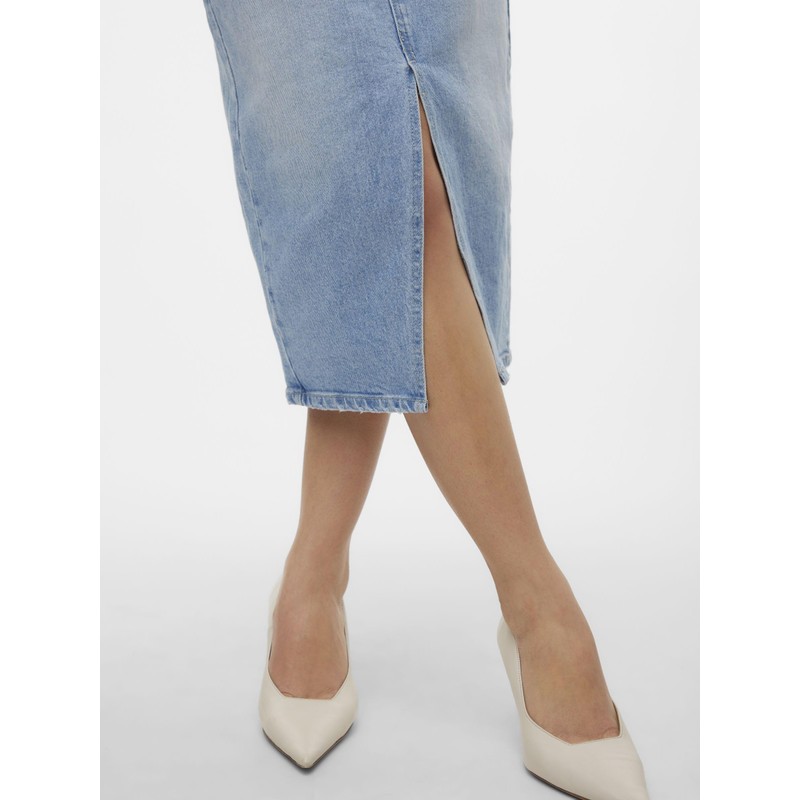 VERO MODA Female Denim Skirt VMVERI High Waist Long Skirt,