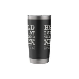 Revelation 3:20 Behold I Stand and Knock Jesus Bible Verse Stainless Steel Insulated Tumbler