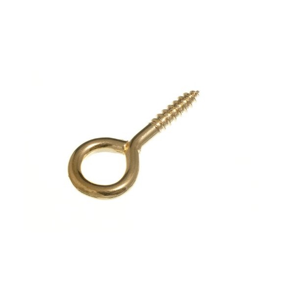 2 x Screw In Hook Closed Eye No.12 5.5mm x