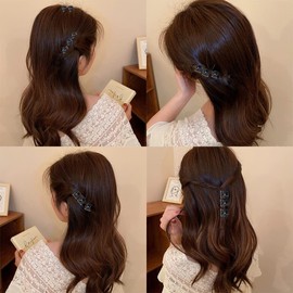 DIYOVNAK 100-Piece Pack of 0.39inch/1cm Hair Claws Clips - Plastic Mini Hairpins for Women & Girls - Hair Accessories & Gifts - Hair Clip Clamp (100 pieces（black+brown）)