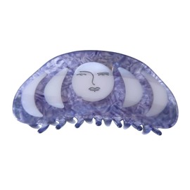 Novelty Boho Moon Hair Clip,Acetate Claw Clips,Big Hair Clips for Women,Funny Hair Clips for Girl