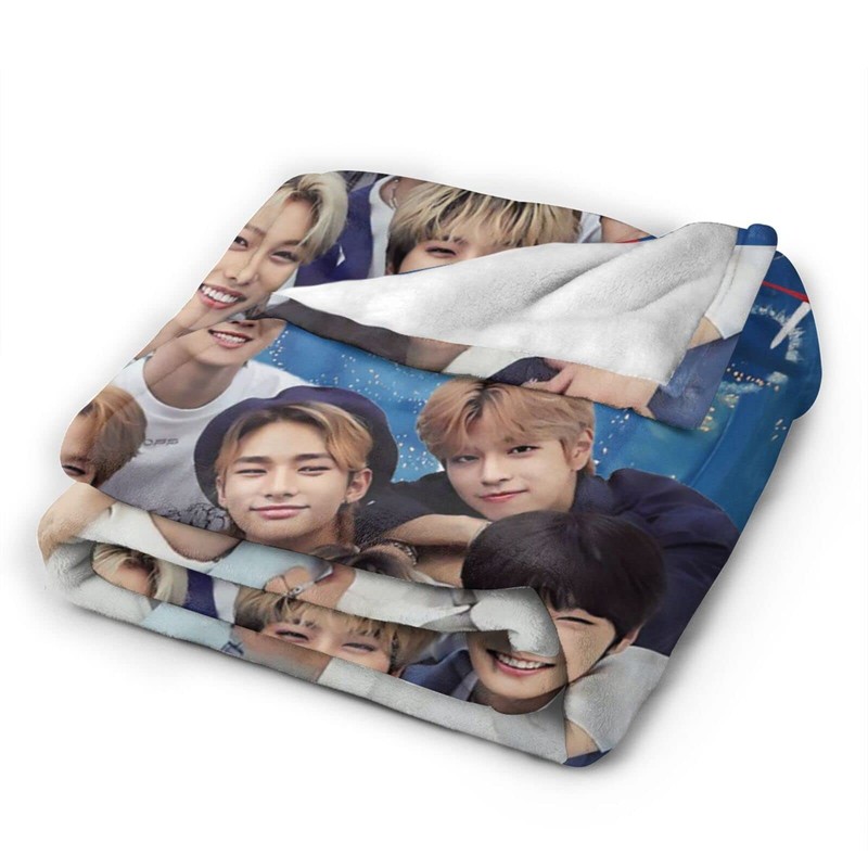 Super Soft Stray Flannel Throw Hyunjin Bangchan Felix Blanket Kids
