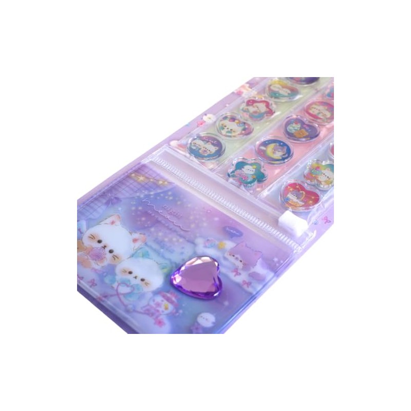 Coolia Sticker Glitter Marble Stickers Night Meow 01098
