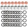 PATIKIL Skateboard Truck Hardware Kit Skateboard Truck Lock Nut Axle
