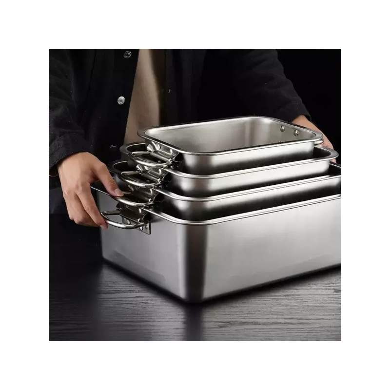 대형 바트 뚜껑 50x35x0 스텐통 손잡이 덮개 밧드 대용량 스테인레스