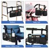 FINPAC Wheelchair Side Storage Bag w/Cup Holder, Wheelchair Armrest Accessories