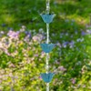 Tfro & Cile Gutter Rain Chain Blue Downspout Substitution Decorative