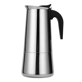 Feiniao Cafetera Italiana de Acero Inoxidable, Cafetera Italiana 12 Tazas /600ml, Cafetera Eléctrica Portátil Estufa Espresso Filtro Olla Taza de Café, Cafetera Inducción para Mocha Latte Moka