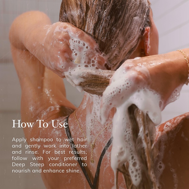 Deep Steep High Shine Coconut Oil Shampoo, 17 oz –