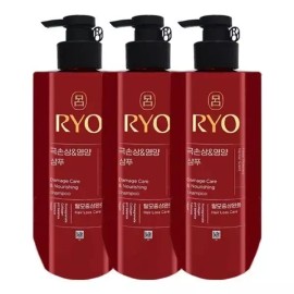 REAM 려 함빛 극손상 앤 영양 샴푸 592ml x3 Gentle Repairing and Nourishing Shampoo 592ml x3