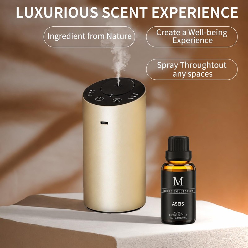 Hotel Collection Diffuser Oil-ASEIS,Luxury Essential Oils for Diffuser, Refill &