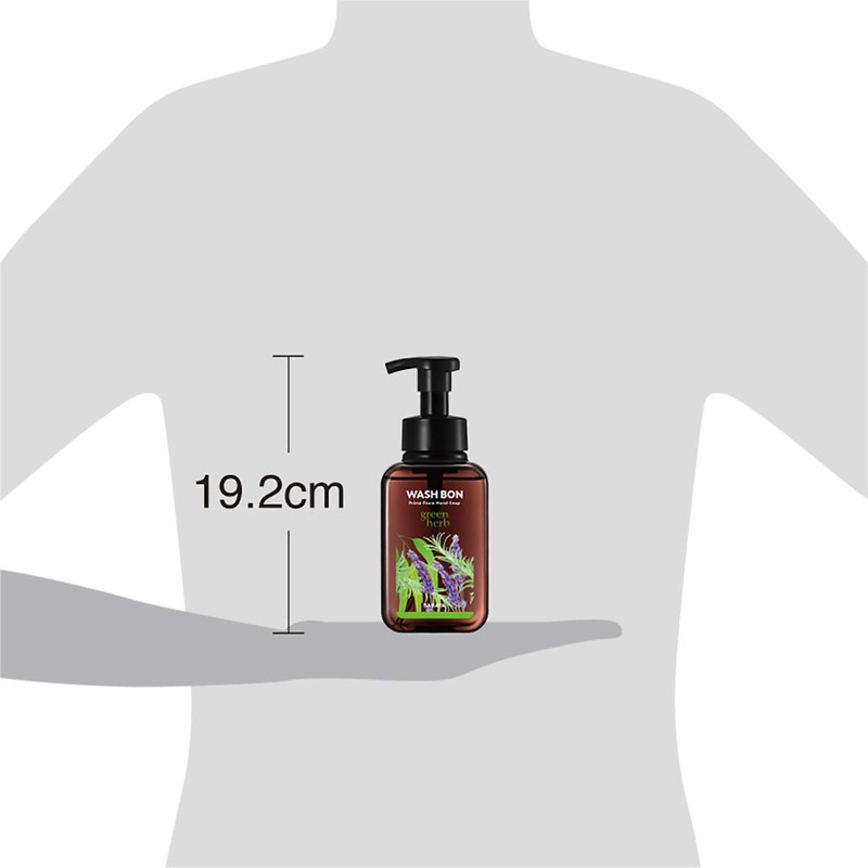 Washbon Prime Foam, Green Herbs, 16.9 fl oz (500 ml)