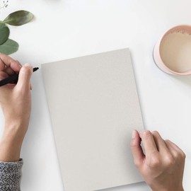 JAM PAPER Metallic 110lb Cardstock - 8.5 x 11 Coverstock - 298 gsm - Silver Stardream Metallic - 50 Sheets/Pack