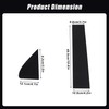 FZJDSD Black Pillar Posts Window Trim Stickers 6Pcs Gloss Black