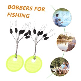 CORHAD 100pcs Shaped Space Beans Rubber Stops Durable Float Stoppers for Fishing Lines Fishing Supplies for Stream River Lake and Ocean