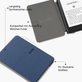 Case for 6 inch Kindle Paperwhite (11th Generation), Magnetic On/Off Automatic Cloth Case