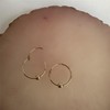 jewellerybox 9ct Yellow Gold Hoop Earrings with 3mm Bead