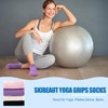 SkiBeaut Pilates Non Slip Socks, 4 Pairs, Women Yoga Grips