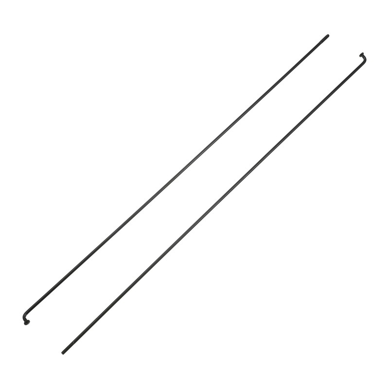 QUARKZMAN 12 Pcs 14G J Curve 286mm Spokes with Nipples