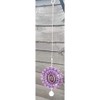 Stainless Steel Colour Garden Wind Spinner - Small Baby Purple