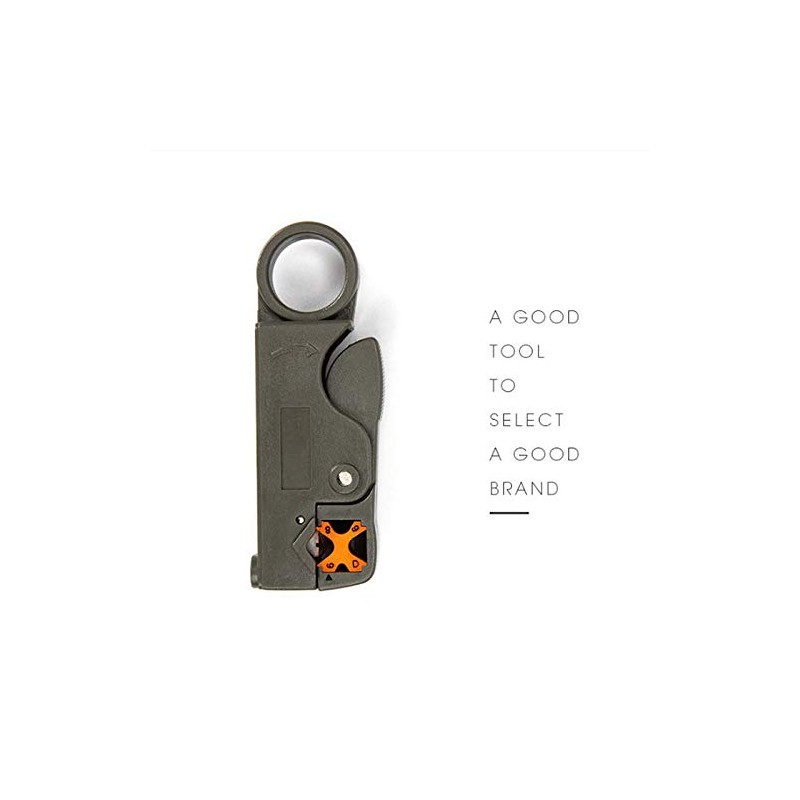 Rotary Coaxial Coax Cable Cutter Stripper Tool for RG58 RG6