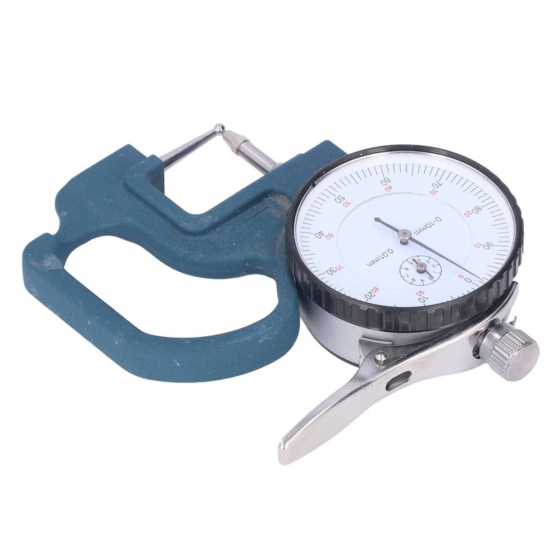 Thickness Gauge High Accuracy Round Dial Thickness Measuring Tool Aluminum