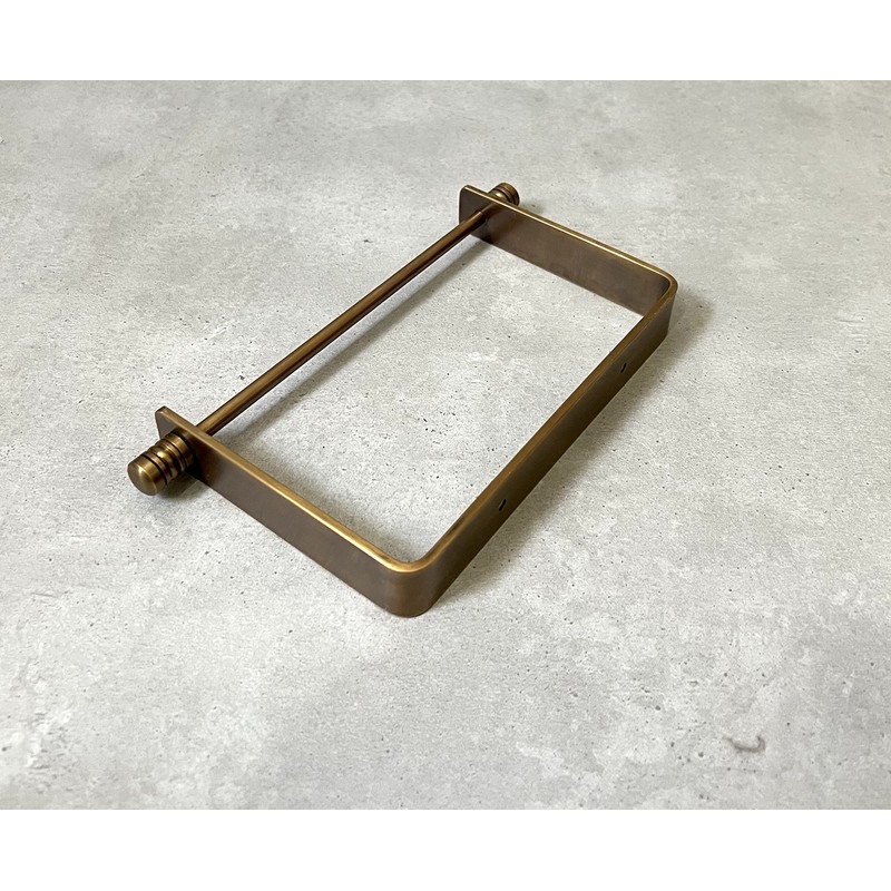 Solid Toilet Paper Holder Handmade Brass Wall Mount Paper Roll