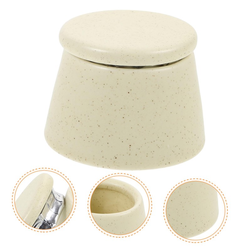 WOONEKY Acrylic Nail Dappen Dish Cup Lid Nail Brush Cup